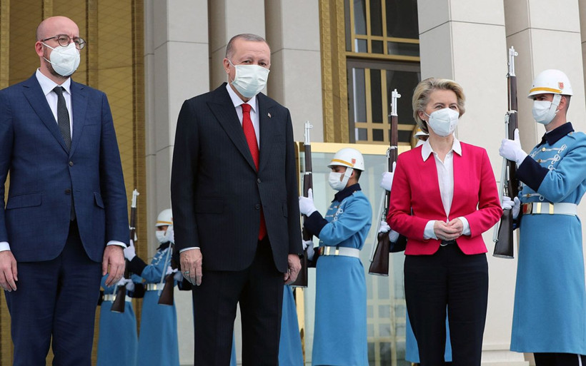 Cumhurbaşkanı Recep Tayyip Erdoğan, AB heyetini kabul etti - Resim: 3