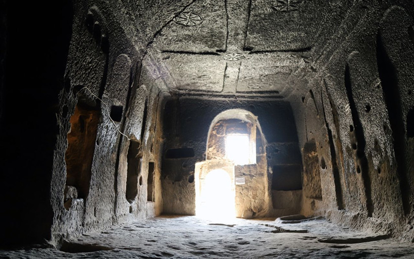 Manastır Vadisi'nde gizemli yer altı şehri! İçeride diğerlerinde olmayan bir şey var - Resim: 2