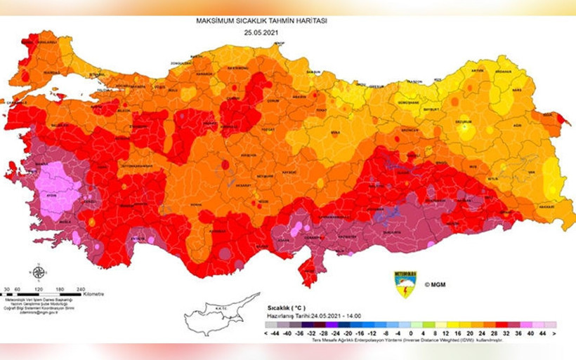 Mor bölge uyarısı! Meteoroloji: İzmir ve Aydın 40 dereceyi görecek! İstanbul'da sıcaklık... - Resim: 3
