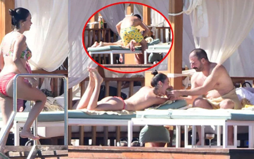 Hande Soral üstsüz güneşlendi! Kraliçeler gibi tatil yaptı! - Resim: 4