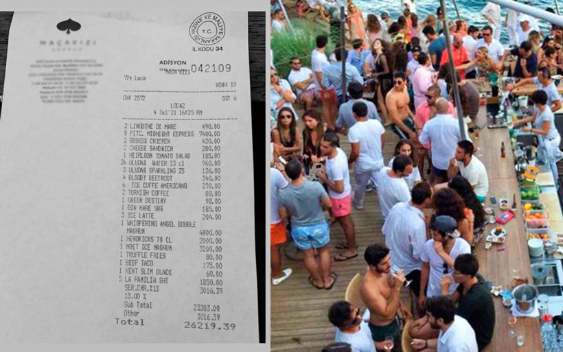 26 bin liraya ne yediniz? Bodrum'un popüler mekanının hesap pusulasına bakın - Resim: 2