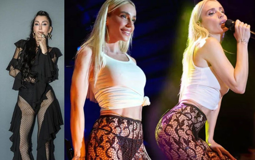 Hande Yener 'Ben daha açığını giyeceğim' dedi işte konserdeki sahne kostümü - Resim: 1