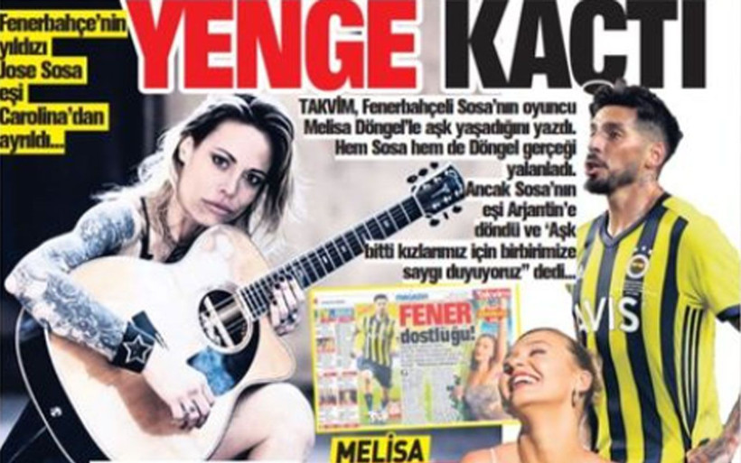 Fenerbahçeli Jose Sosa Melisa Döngel ile aşk mı yaşıyor? Şarkıcı eşi Carolina'dan boşandı - Resim: 1