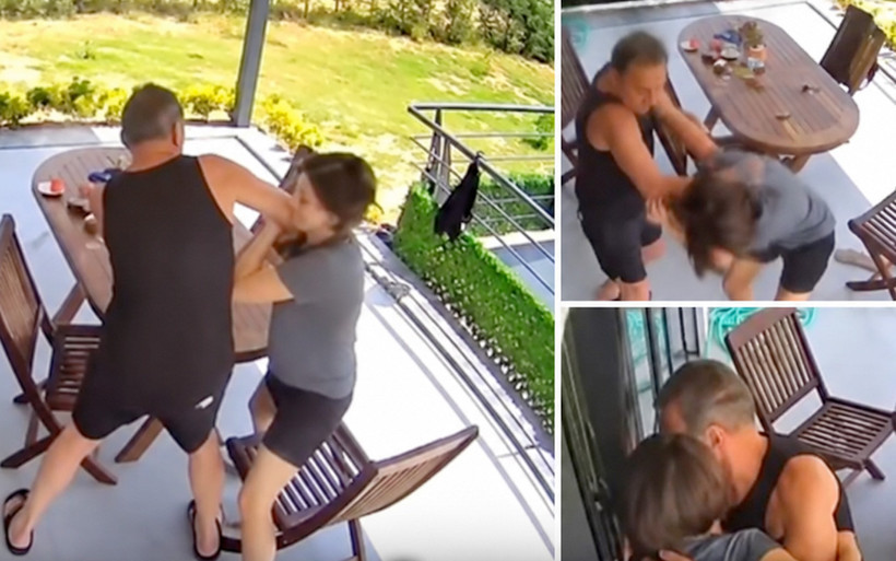 Berhan Şimşek'in eşi Özlem Şanver'e dayak videosu olay oldu şok görüntü - Resim: 1