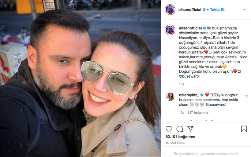Alişan'dan eşi Buse Varol'a romantik kutlama 'ilk buluşmamızda söylemiştim...' - Resim: 3