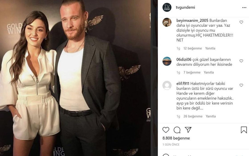 Hande Erçel ödül adı takipçiler bombaladı: Bacakların fotoşop, ödülü hak etmedin! - Resim: 3