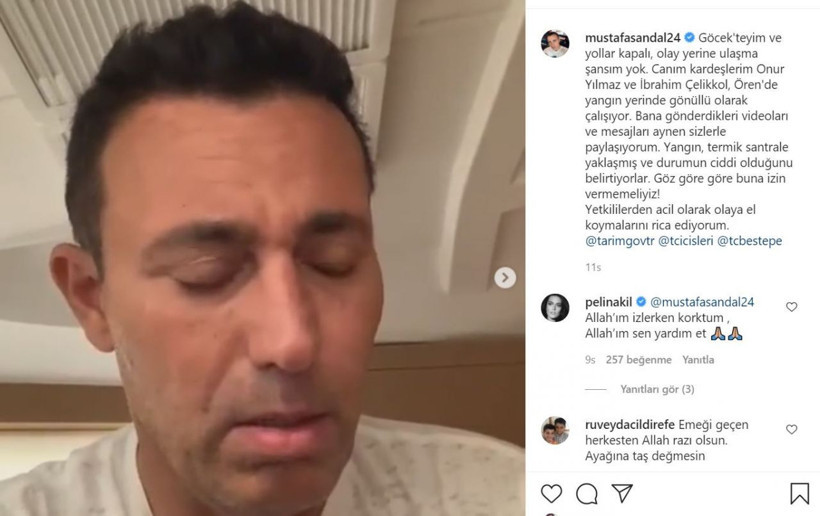 Milas yangınında itfaiyeci sanılan kişi oyuncu İbrahim Çelikkol çıktı - Resim: 2