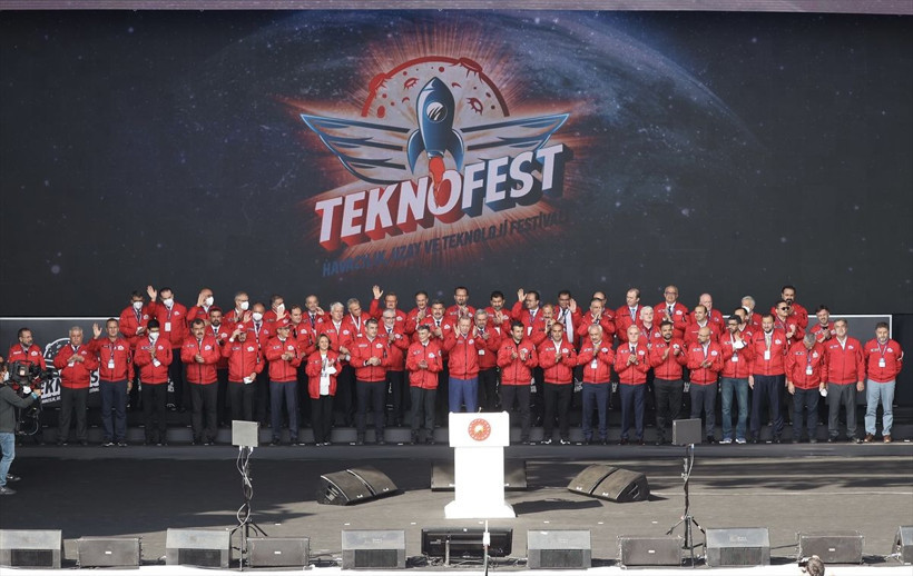 Cumhurbaşkanı Erdoğan Aziz Sancar ile birlikte izledi! TEKNOFEST'ten özel kareler - Resim: 3