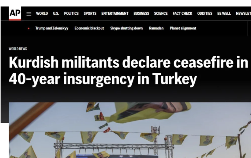 PKK'nın ateşkes ilanı dünya manşetlerinde: "40 yılın ardından kan dökülmeyecek" - Resim: 3