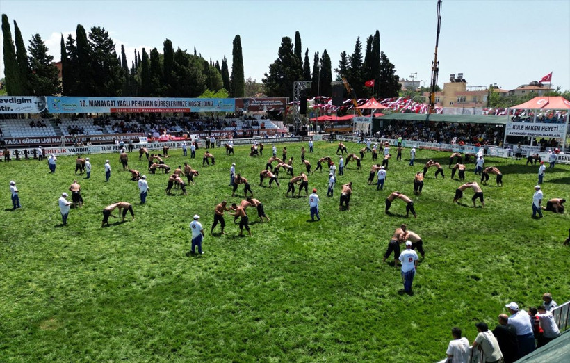 Hayda bre pehlivan! Türkiye Yağlı Güreş Ligi Manavgat'ta başladı - Resim: 3