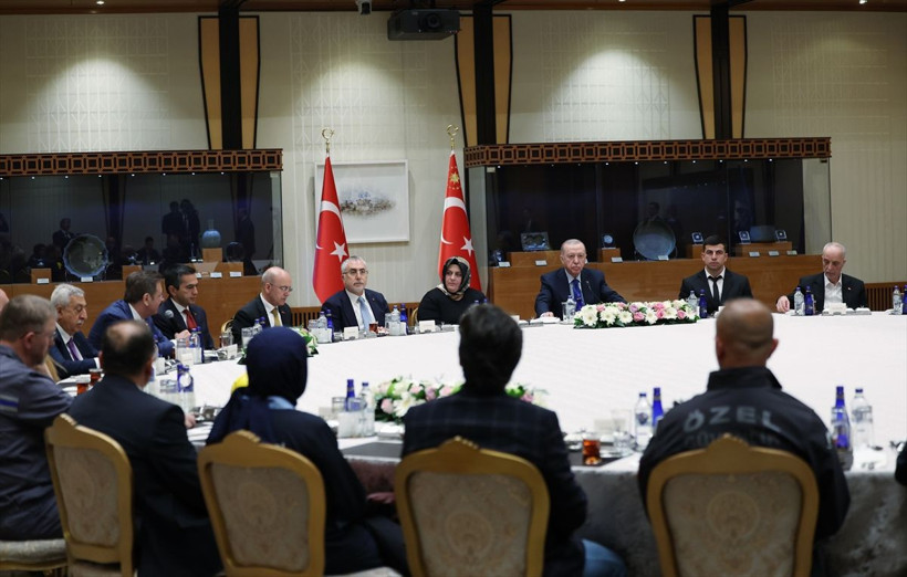Cumhurbaşkanı Erdoğan, işçi ve işveren temsilcilerini kabul etti - Resim: 3