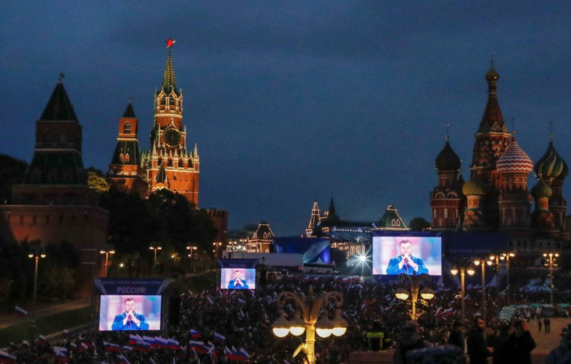Ukrayna'nın 4 bölgesini ilhak eden Rusya'da kutlama - Resim: 2