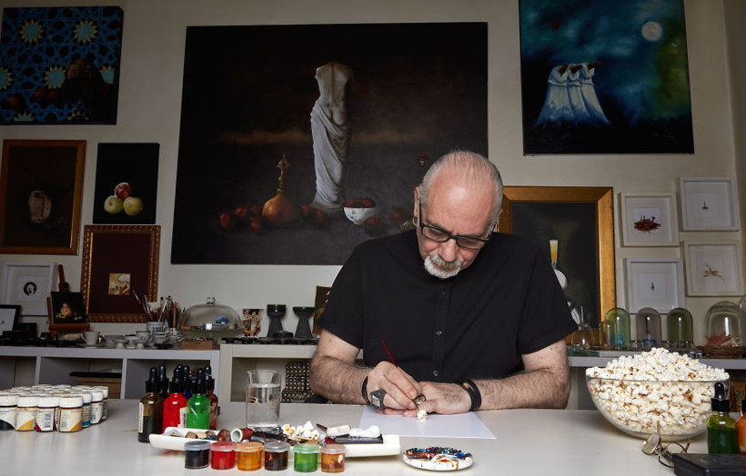 Patlamış mısır üzerine dünyaları sığdırdı - Resim: 1