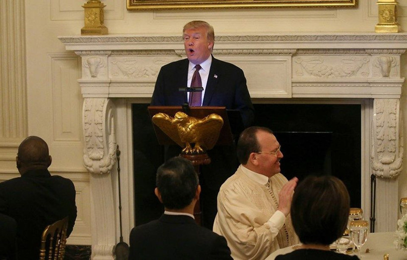 Donald Trump Beyaz Saray'da iftar verdi Türkiye'den sadece o isim yer aldı - Resim: 1