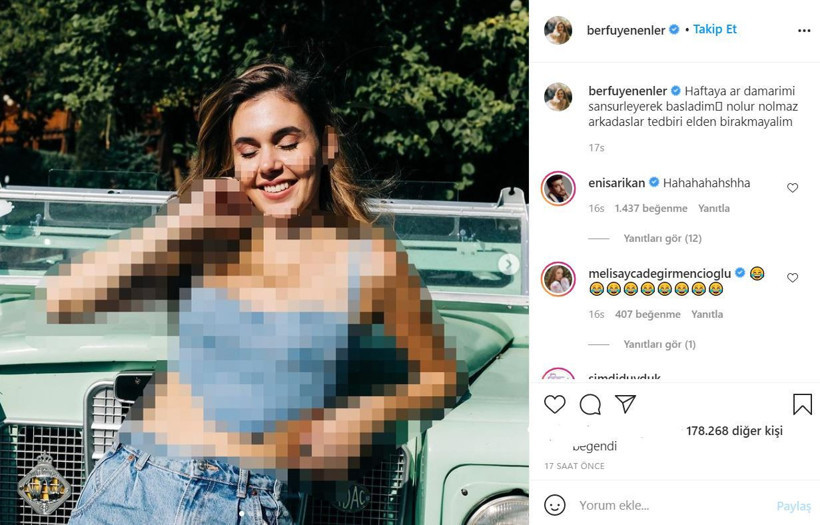 Berfu Yenenler'den Yeni Akit'in dekolte sansürüne esprili yanıt - Resim: 2