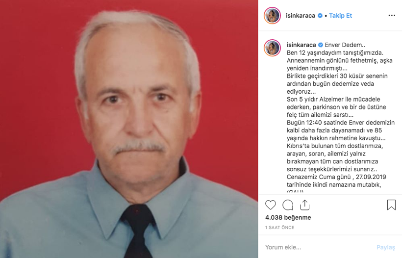 Ünlü popçu Işın Karaca'nın acı günü! Dedesini kaybetti - Resim: 1
