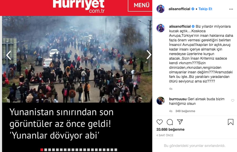 Alişan mültecilere saldıran Yunanistan'a tepki gösterdi 'Neredeyse kurşun atacaklar' - Resim: 4