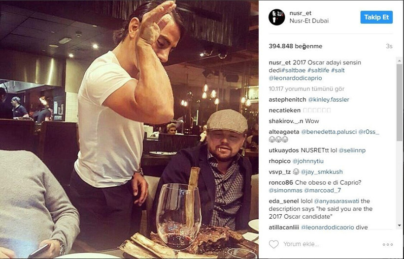 Nusret ve Leonardo buluştu sosyal medya boş durmadı - Resim: 1