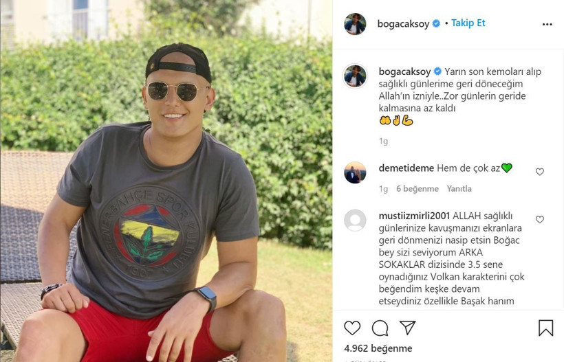 Arka Sokaklar'ın Volkan Komiser'i Boğaç Aksoy'dan iyi haber İşte sağlık durumu - Resim: 2