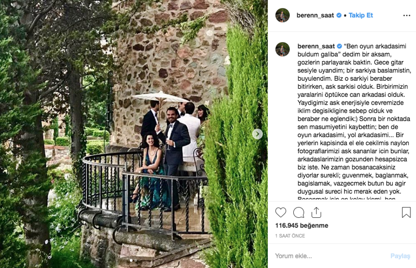 Boşanacakları söyleniyordu! Beren Saat'ten olay yaratan veda notu - Resim: 3