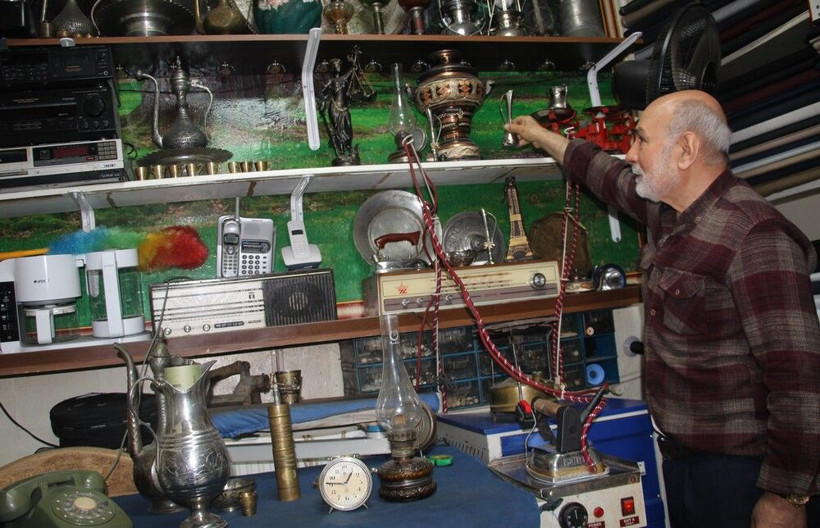 Elazığ'da hobi olarak başladı dükkanı müzeye döndü! 6 yılda yüzlerce eşya topladı: Gören şaştı kaldı - Resim: 3