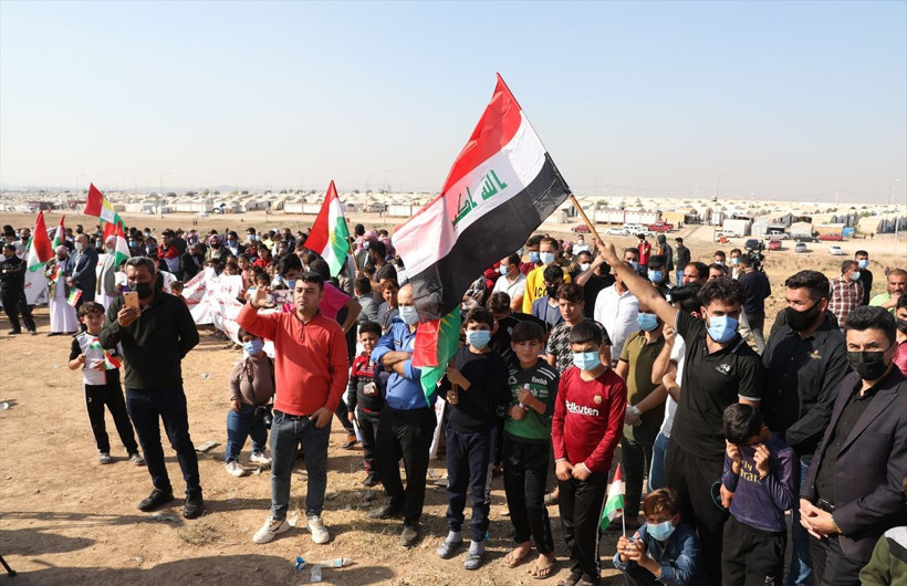 Irak'taki Ezidiler, terör örgütü PKK'nın Sincar'daki varlığını protesto etti - Resim: 4