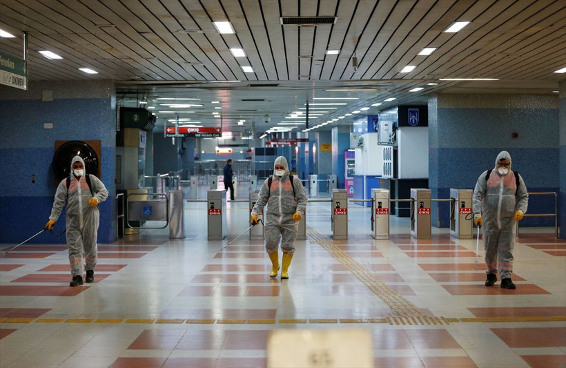 Ankara'da koronavirüs temizliği başladı metro, Ankaray, otobüsler, AŞTİ... - Resim: 4