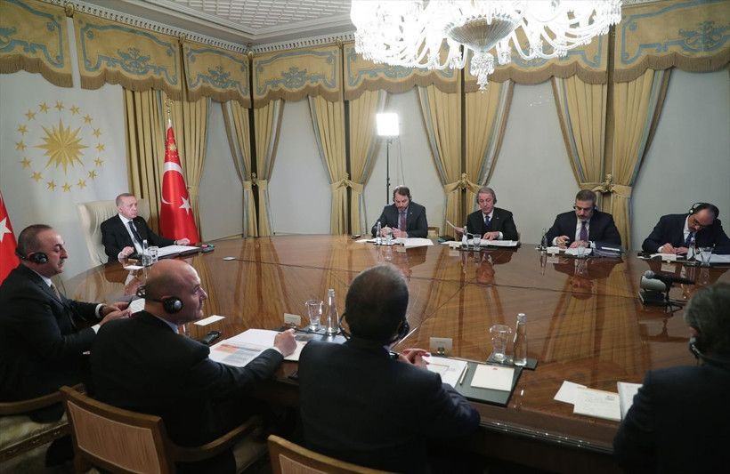 Erdoğan Macron Merkel Johnson 4'lü zirvesi sona erdi - Resim: 2