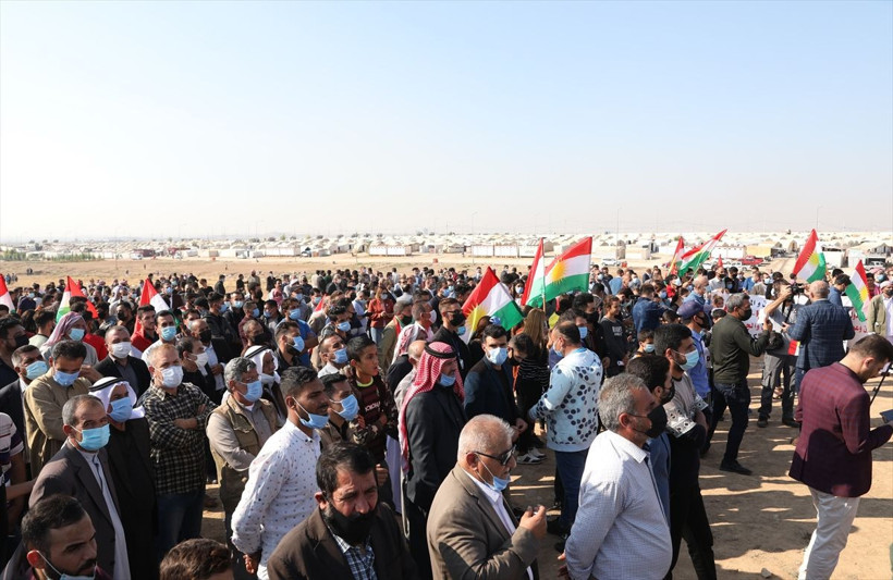 Irak'taki Ezidiler, terör örgütü PKK'nın Sincar'daki varlığını protesto etti - Resim: 2