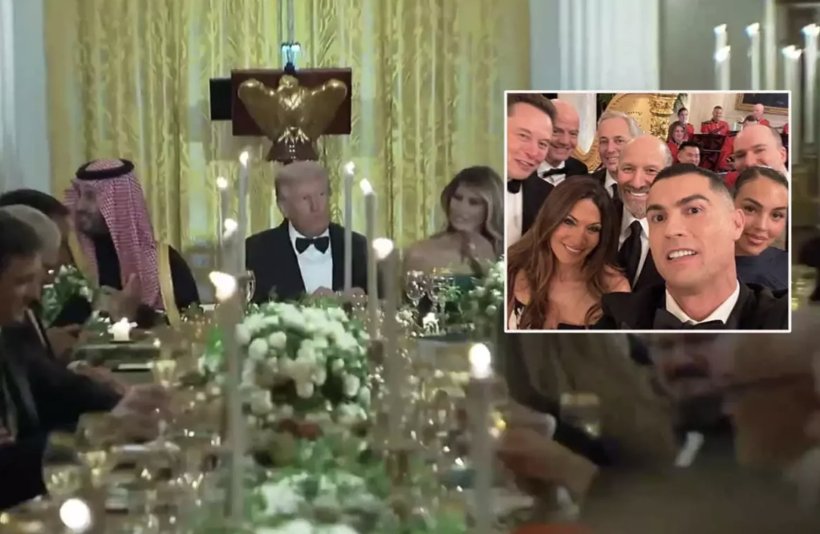 Ronaldo Beyaz Saray'a sevgilisi ile katıldı! Tercih ettiği kıyafet olay oldu... - Resim: 1