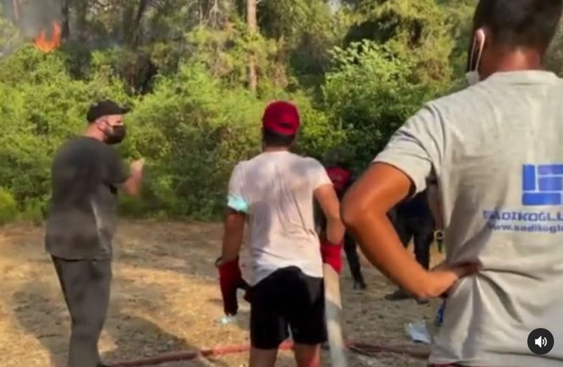 Marmaris yangınında gülümseten detay! Şahan Gökbakar'a 'Recep Abi' dediler! - Resim: 2