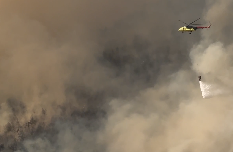 Fethiye'de büyük orman yangını çıktı! Havadan 14 helikopter ile müdahale sürüyor - Resim: 1