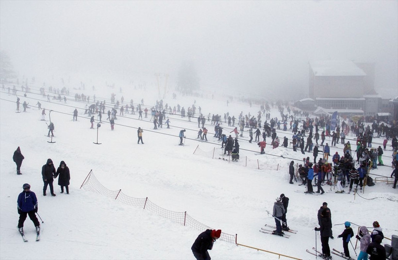Uludağ'a araç kuyruğu şehir merkezine kadar uzadı - Resim: 4