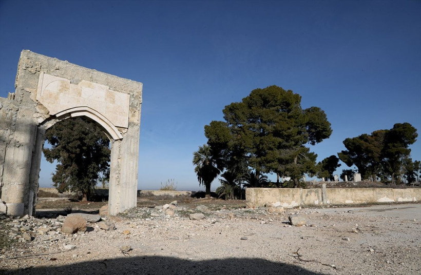 YPG işgalinden kurtarılan Süleyman Şah Türbesi havadan görüntüledi - Resim: 1