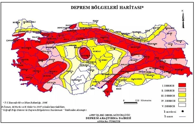 Türkiye'de deprem riski olmayan iller hangileri? AFAD Türkiye deprem haritası: En güvenli iller belli oldu! - Resim: 4