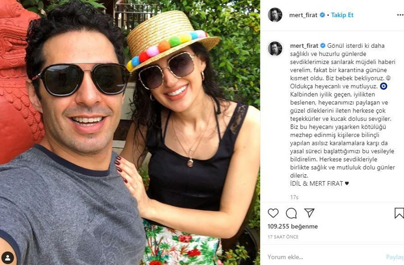 Mert Fırat ve eşi İdil Fırat çiftinden müjdeli haber geldi! Sosyal medyadan duyurdular - Resim: 2