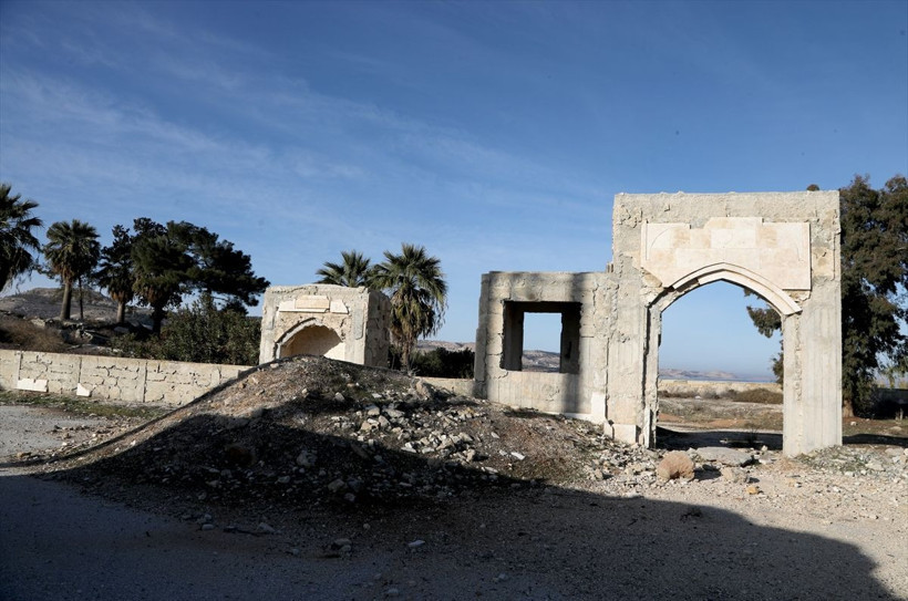 YPG işgalinden kurtarılan Süleyman Şah Türbesi havadan görüntüledi - Resim: 3