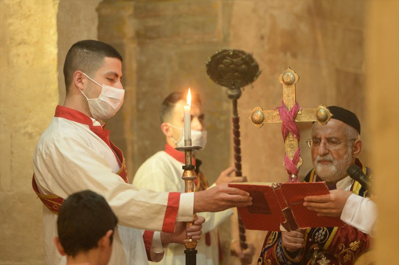 Kırklar Kilisesi'nde Paskalya Bayramı, koronavirüs önlemleriyle kutlandı - Resim: 2