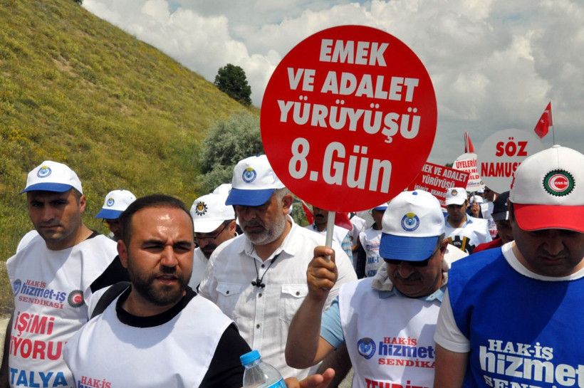 Tanju Özcan'ı protesto amacıyla Bolu'dan yürümeye başlayan işçiler Ankara'ya ulaştı - Resim: 3