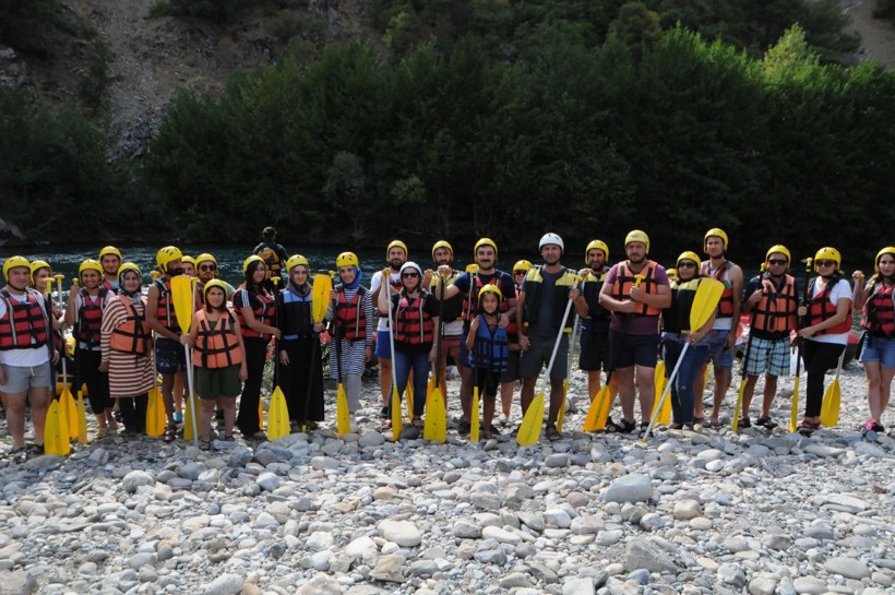 Sağlıklı yaşam ve kanserde erken teşhise dikkat çekmek için Munzur'da rafting - Resim: 4