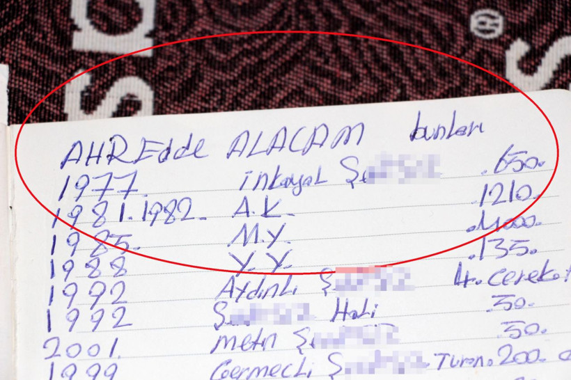1977'den beri verdiği borçları deftere tek tek yazdı - Resim: 3