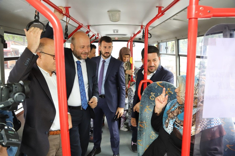 Nevşehir Belediye Başkanından örnek hareket! Makamına otobüs ile gitti - Resim: 2