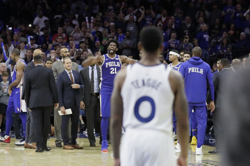 NBA'de Karl Anthony Towns ve Joel Embiid gırtlak gırtlağa girdi - Resim: 4