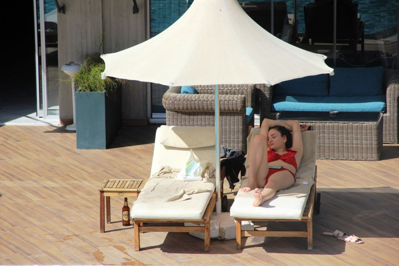 Bodrum'da sahiller Rus ve Ukraynalı turistlere kaldı! Güneşin keyfini çıkardılar - Resim: 3