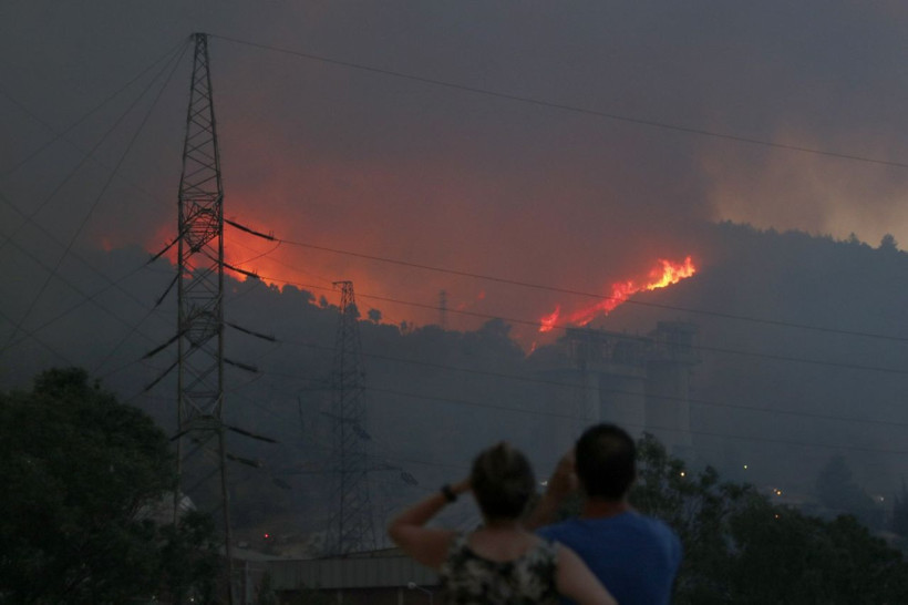 Muğla'nın Milas ilçesindeki orman yangını Kemerköy Termik Santrali'nin tel örgülerine kadar yaklaştı - Resim: 2