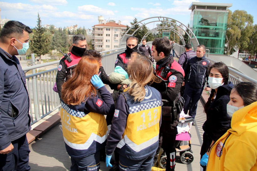 Antalya'da bebeğiyle birlikte intihara kalkışan yabancı uyruklu kadın ekiplere ecel terleri döktürdü - Resim: 4