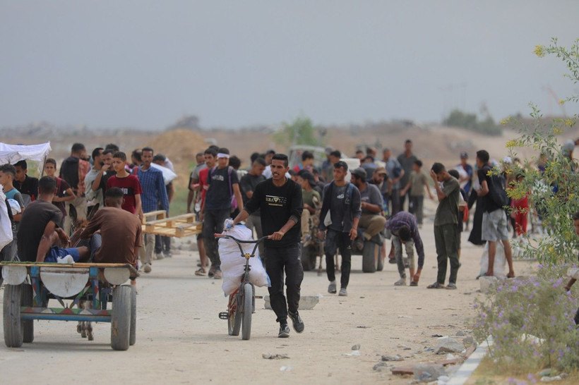 Gazze'de insanlık dramı! Gıda yardımı alabilmek için Netzarim Koridoruna gittiler... - Resim: 2