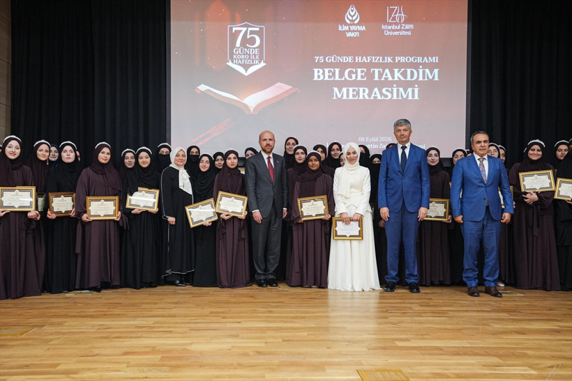 75 günde 40 öğrenci hafız oldu Bilal Erdoğan: Dünyada eşi benzeri yok - Resim: 0