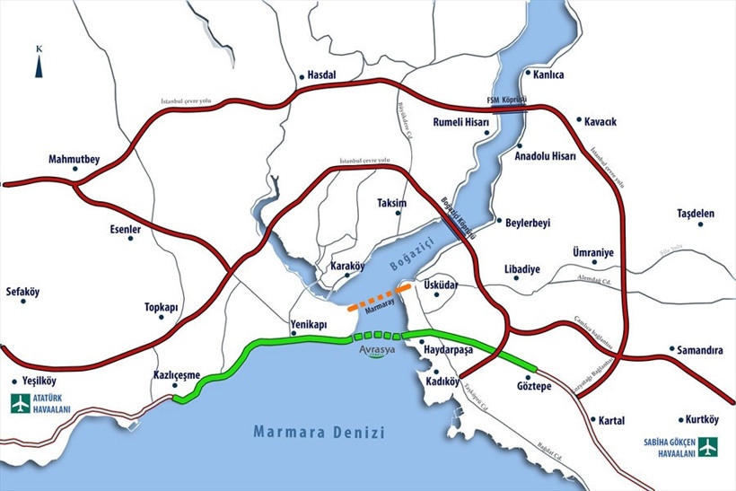 Avrasya Tüneli'nin içi ilk kez görüntülendi - Resim: 1