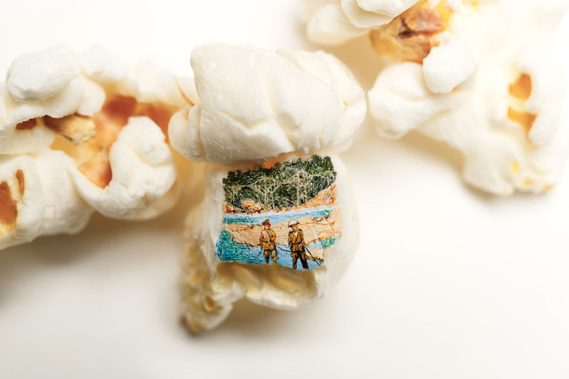 Patlamış mısır üzerine dünyaları sığdırdı - Resim: 3